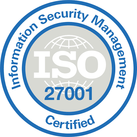 ISO/IEC 27001 certified